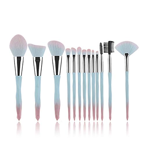 Desikixudy 13-teiliges Make-up-Pinsel-Set für Gesicht, Augen, Lippen, Lidschatten, Augenbrauen, Kamm, Wimpern, Foundation, Puder, Pinsel, Werkzeuge, Kosmetik von Desikixudy