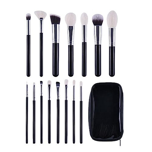 Desikixudy 15 Stück Make-up-Pinsel für Puder Puder Make-up-Pinsel für Foundation Pinsel für Lidschatten Nase weich Tiere von Desikixudy