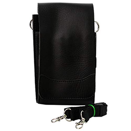 Desikixudy Friseurscherentasche aus PU-Leder, mit Taillengürtel, Friseurschere von Desikixudy