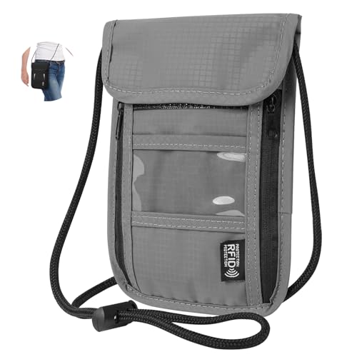 Desing Wish Brustbeutel Damen Herren Brusttasche Kinder Mädchen Jungen Klein wasserdichte Reisegeldbeutel Diebstahlsichere Tasche Chest Bag Sicherheitstasche Reise Reisepass Organizer mit RFID Schutz von Desing Wish
