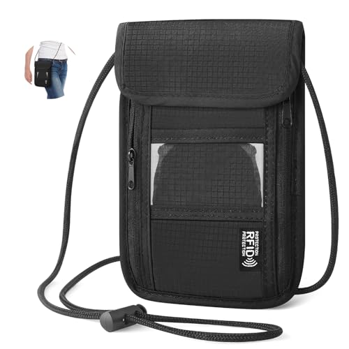 Desing Wish Brustbeutel Damen Herren Brusttasche Kinder Mädchen Jungen Klein wasserdichte Reisegeldbeutel Diebstahlsichere Tasche Chest Bag Sicherheitstasche Reise Reisepass Organizer mit RFID Schutz von Desing Wish