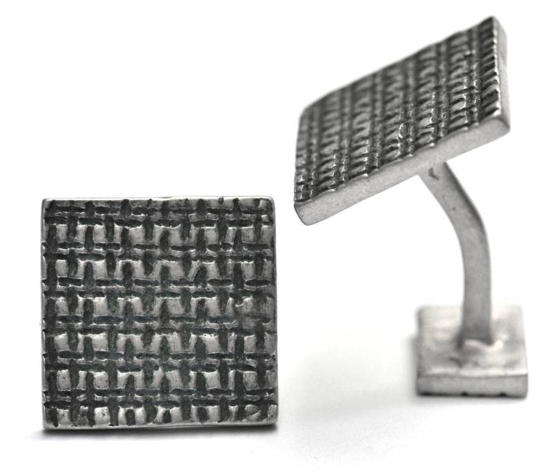 Manschettenknöpfe Aus Massivem 925/1000-Silber Mit Schwarzer Patina von DesireeSchmidtParis