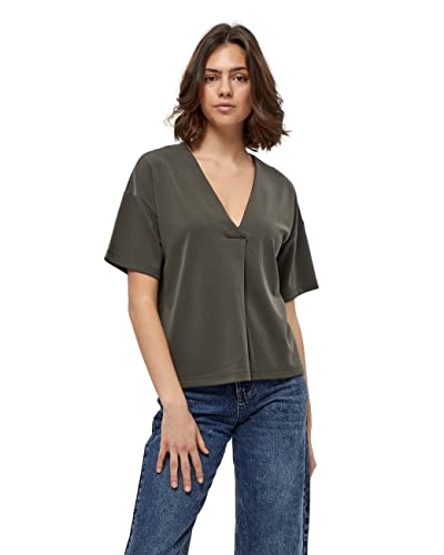 DESIRES Damen Bluse mit V-ausschnitt Katana Grün M DESIRES Damen Bluse mit V-ausschnitt Katana Grün M von Desires