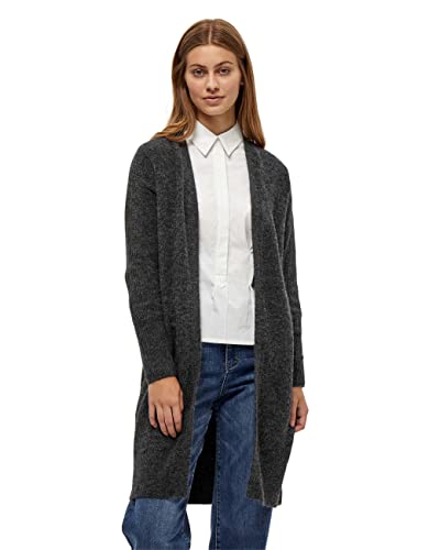 DESIRES Damen Elis Long Cardigan Grau M von Desires