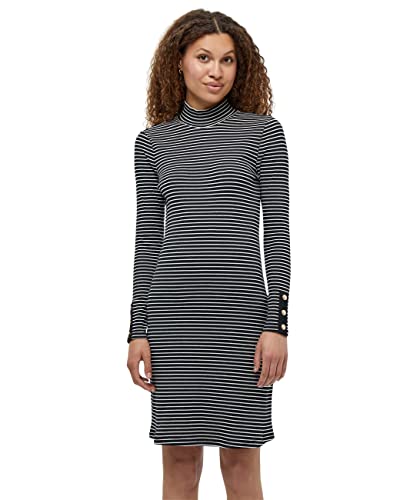 DESIRES Damen Jamela Geripptes Kleid Schwarz 4Xl von Desires