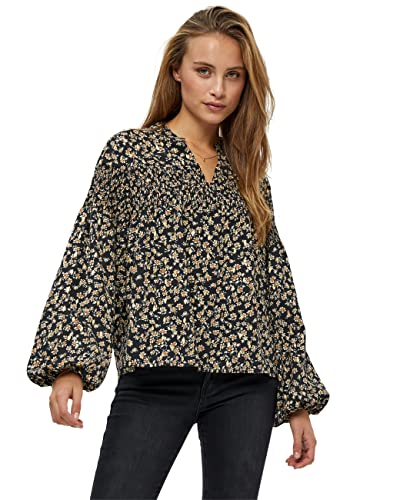 DESIRES Damen Jantie Foil Printed Blouse Schwarz S von Desires