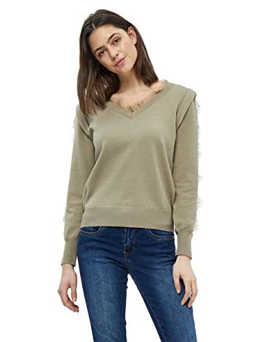 DESIRES Damen Kaiona Spitzenpullover Beige Xl von Desires