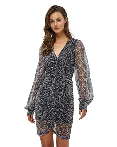 DESIRES Damen Shimmer Ls Dress Durchschauen S von Desires