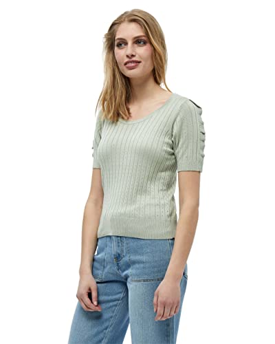 Desires ,Women's ,Geisha Rib Ruffle Blouse, 3073 DESERT SAGE ,XXL von Desires