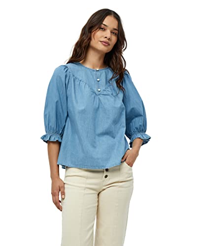 Desires Abigail 3/4 Ärmel Bluse Bluse Damen In Blau Herbst Bluse Elegant Größe S von Desires