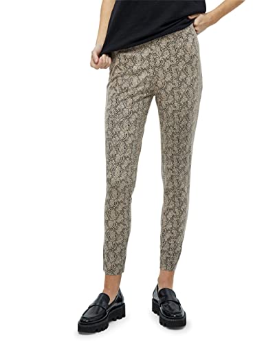 Desires Ada Mid Waisted Printed Ankle Leggings Leggings Damen In Beige Herbst Jogginghose Damen Größe S von Desires