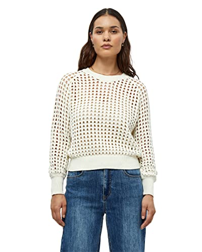 Desires Alisa Lange Ärmel Crop Pullover Pullover Damen In Weiß Herbst Pulli Damen Größe L von Desires