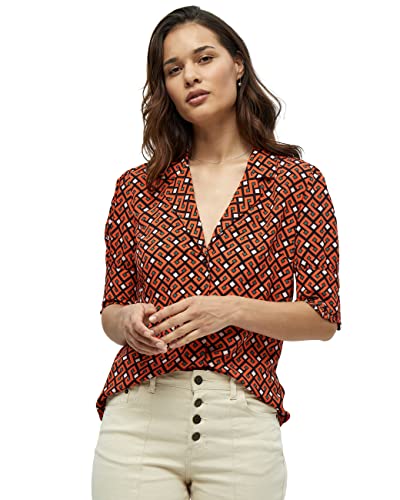 Desires Andia 2/4 Ärmel Shirt Shirt Damen In Rot Herbst Bluse Damen Elegant Größe Xs von Desires