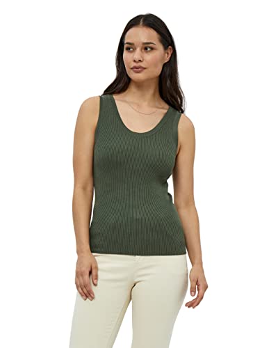 Desires Aneli Rib Tank Top Damen Top In Green Herbst Damen Oberteile Größe Xs von Desires