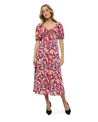 Desires Damen Delilah kurzen Ärmeln und halblangen Wadenpartien Kurzärmeliges Kleid mit mittlerer Wadenlänge, 0011P Gardenia Print, L von Desires