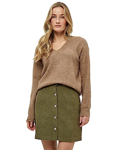 Desires Damen GEA Pullover mit V-Ausschnitt, 5074 Pine Bark, S von Desires