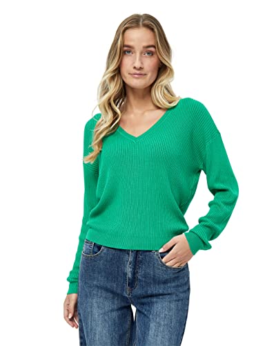 Desires Damen Geisha Grün | Herbst Pulli Größe L Rib V-Pullover, 6172 Simply Green, L von Desires