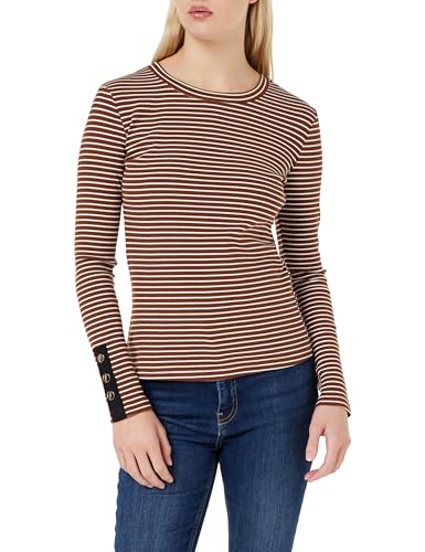 Desires Damen Jamela Langarm Langärmeliges T-Shirt, 5351S Glazed Ginger ST, L von Desires