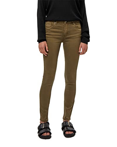 Desires Lola Garment Dye Midwaist Damen Jeans Größe 26 | Grünes Jeans Damen | Damen Jeans Stretch Mittel Tailliert | Jeanshose Damen Mit Enger Passform | Allseitige Hose Damen Mit Taschen von Desires