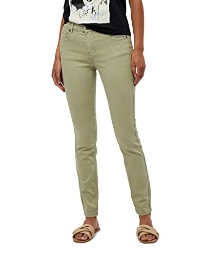 Desires Lola Garment Dye Midwaist Damen Jeans Größe 29 | Grünes Jeans Damen | Damen Jeans Stretch Mittel Tailliert | Jeanshose Damen Mit Enger Passform | Allseitige Hose Damen Mit Taschen von Desires