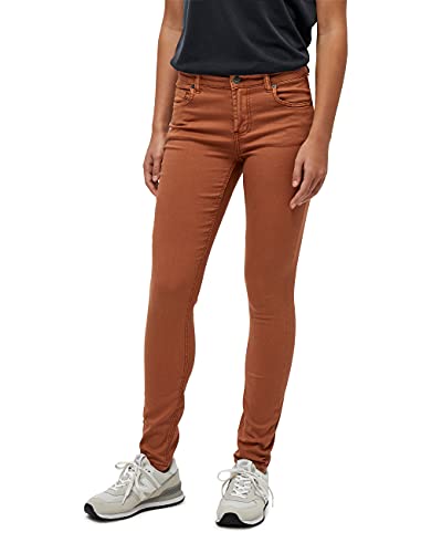 Desires Lola Garment Dye Midwaist Damen Jeans Größe 33 | Braun Jeans Damen | Damen Jeans Stretch Mittel Tailliert | Jeanshose Damen Mit Enger Passform | Allseitige Hose Damen Mit Taschen von Desires