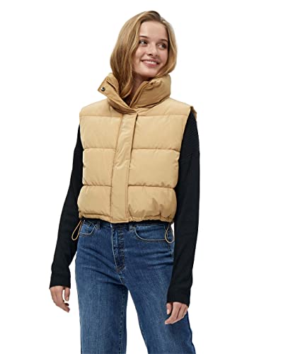 Desires Women's Kenza Puffer Vest, Lark Beige, XXL von Desires