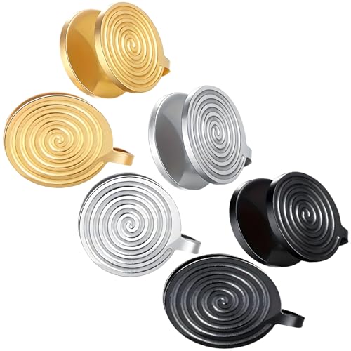 Modische, nicht durchbohrte Druck-Ohrringe für Keloidentlastung, Legierung Clip-On-Ohrclips von Deskium