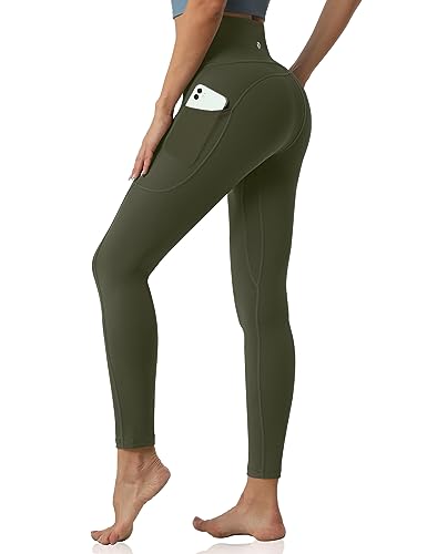 Desol Damen Yogahose mit 3 Taschen,Hohe Taille Sport Leggings Lange Yoga Pants Blickdicht Yogatights Fitnesshose von Desol