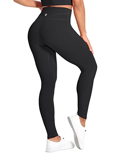 Desol Damen Yogahose mit 3 Taschen,Hohe Taille Sport Leggings Lange Yoga Pants Blickdicht Yogatights Fitnesshose von Desol