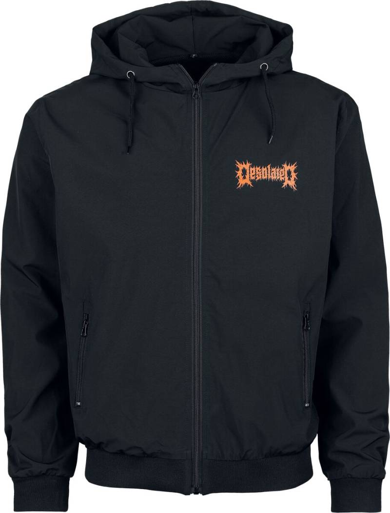 Desolated Logo Windbreaker schwarz in S von Desolated