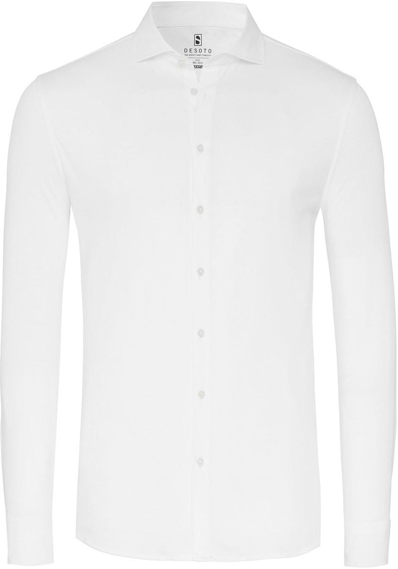 DESOTO Essential Hemd Hai Jersey Weiß - Größe 39 von Desoto