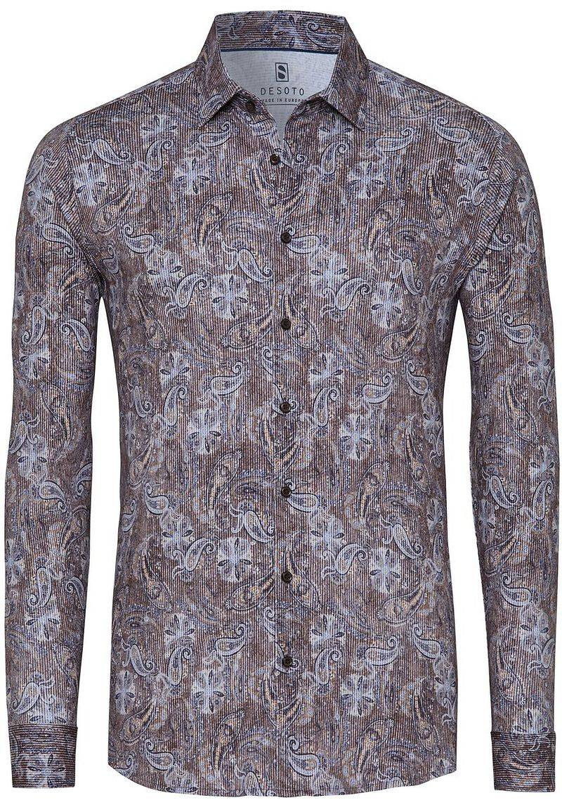 DESOTO Hemd Corduroy Optics Braun - Größe S von Desoto
