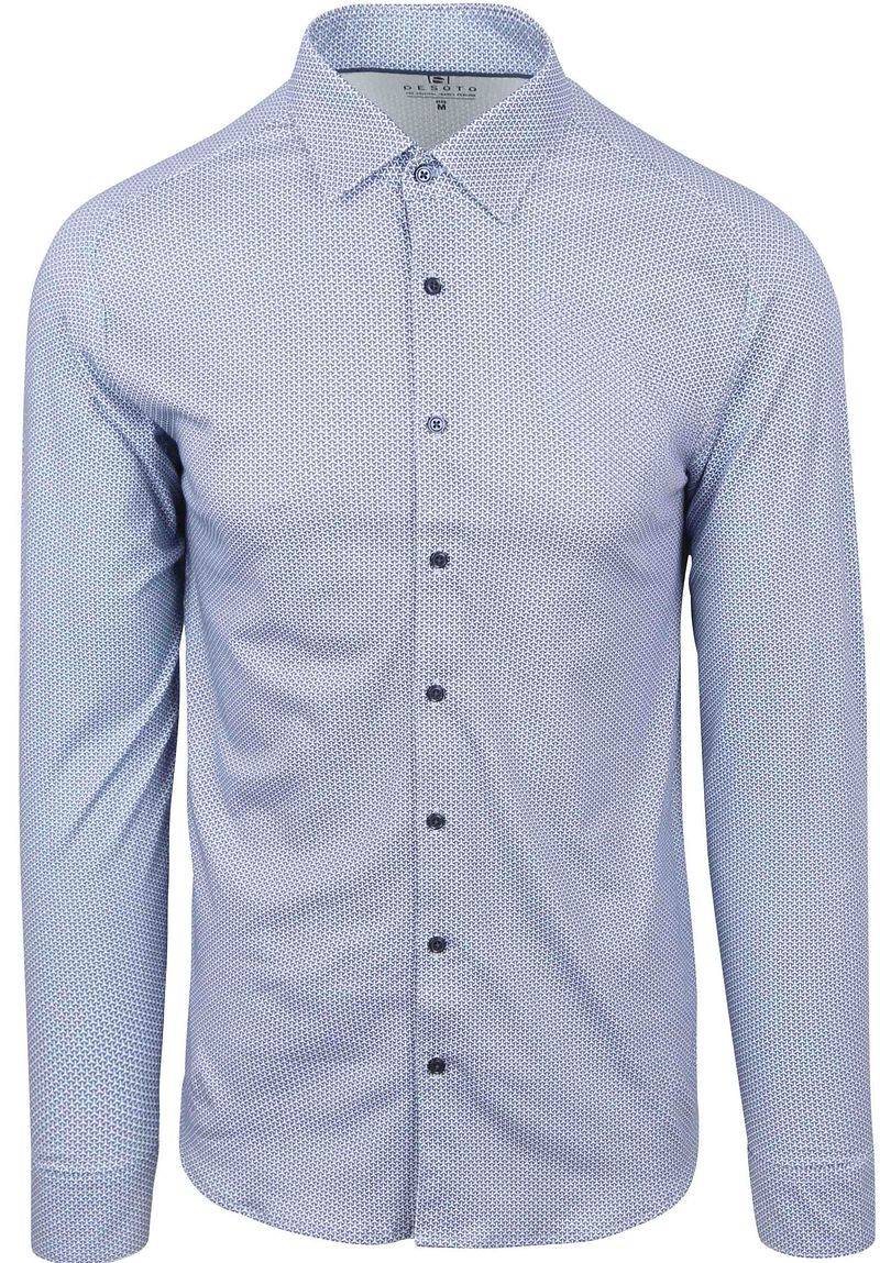 DESOTO Hemd Druck Blau - Größe XL von Desoto