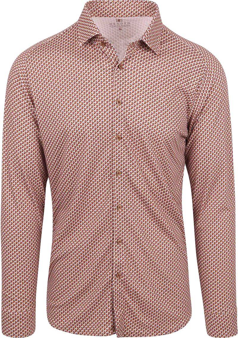 DESOTO Hemd Fundamental Vibes Druck Beige - Größe XXL von Desoto