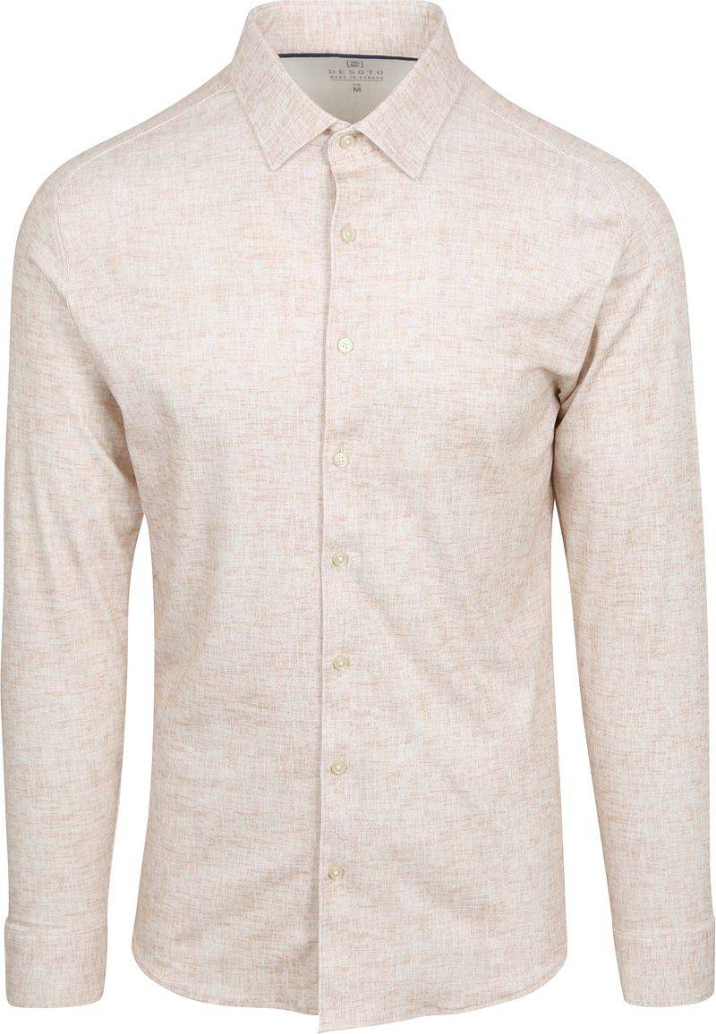 DESOTO Hemd Kent Monochrome Beige  - Größe XXL von Desoto