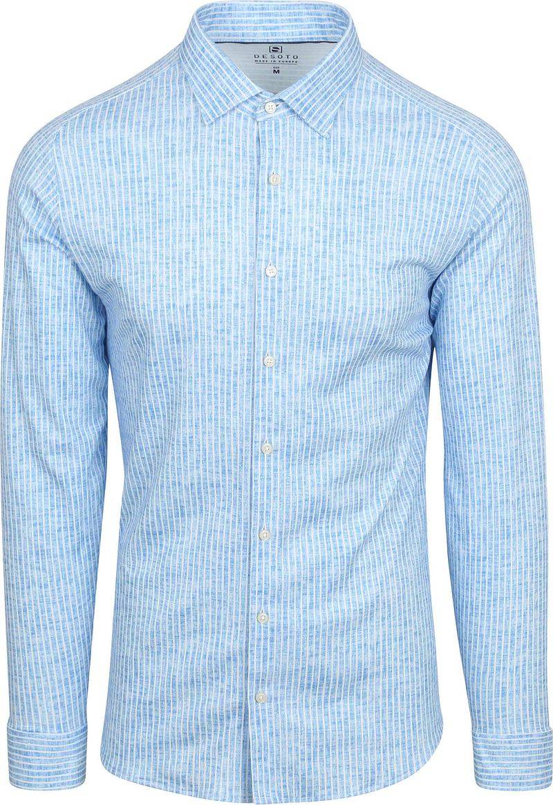 DESOTO Hemd Kent Monochrome Streifen Blau - Größe 3XL von Desoto
