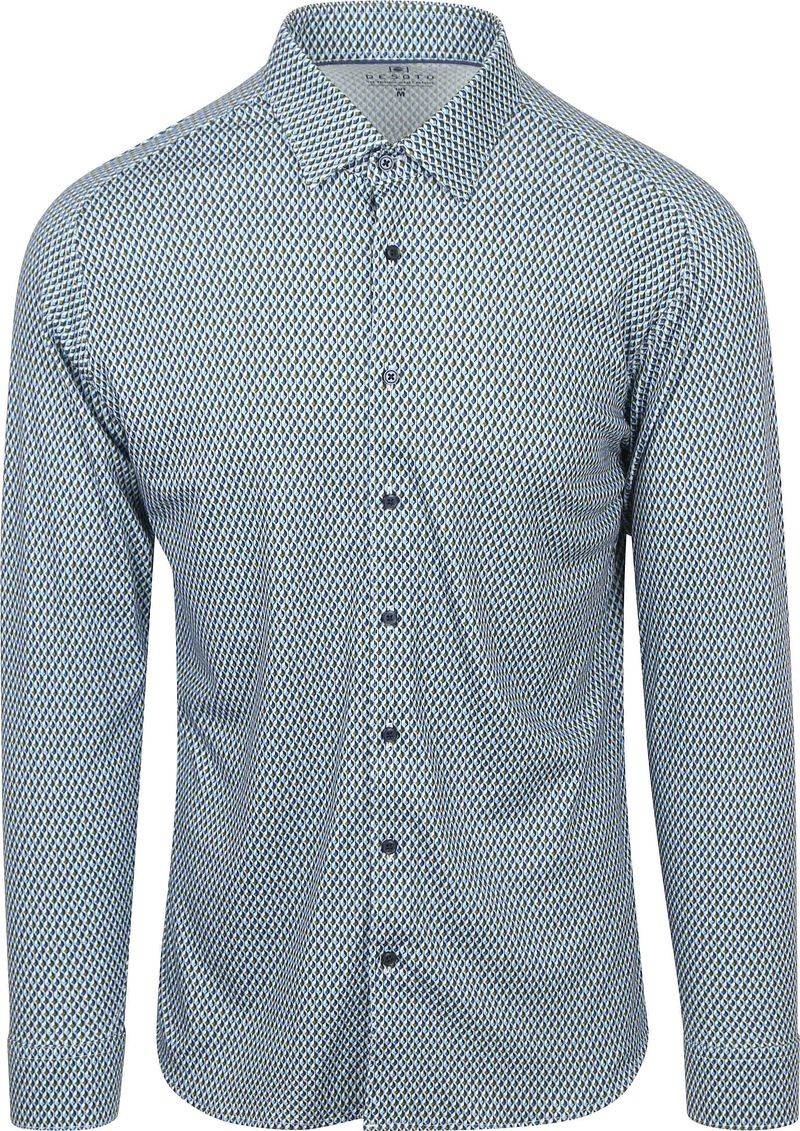 DESOTO Hemd Squares Grün Blau - Größe XXL von Desoto