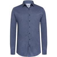 Desoto Gemustertes Jersey-Businesshemd aus Baumwolle in XL von Desoto