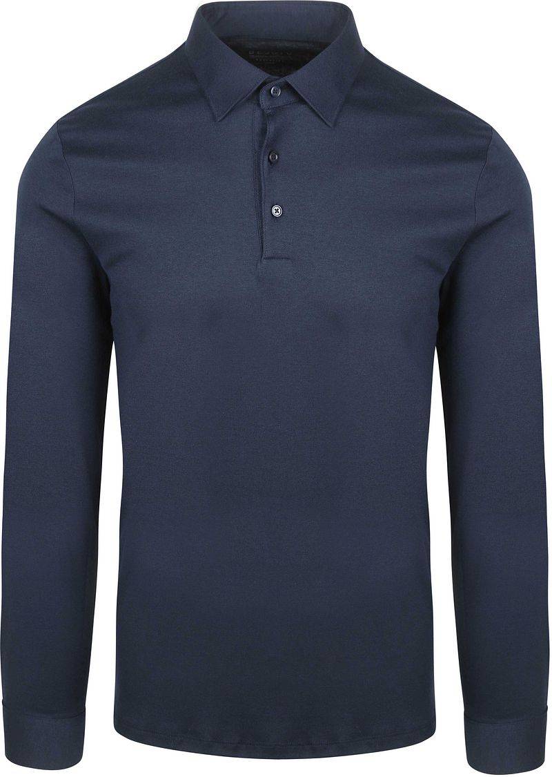 Desoto Longsleeve Poloshirt Essential Navy - Größe S von Desoto