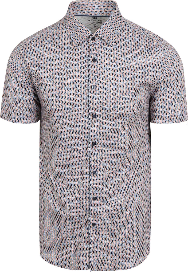 Desoto Short Sleeve Jersey Hemd Grapefruit Multicolor - Größe XXL von Desoto