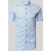 Desoto Slim Fit Business-Hemd in Melange-Optik in Jeansblau, Größe L von Desoto
