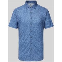Desoto Slim Fit Business-Hemd in Melange-Optik in Jeansblau, Größe XL von Desoto