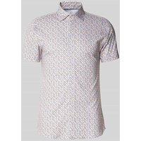 Desoto Slim Fit Freizeithemd mit Kentkragen in Stein, Größe XXL von Desoto