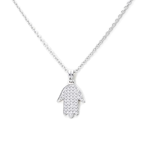 Desotos Halskette 45cm Handanhänger Collier für Damen 925 Sterling Silber rhodiniert 2VNADESOJ-NL-0024 von Desotos
