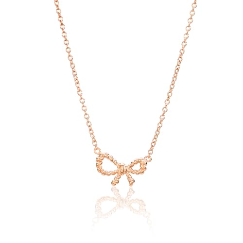 Desotos Halskette 45cm Schleifenanhänger Collier für Damen 925 Sterling Silber rhodiniert 2VNADESOJ-NL-0122 von Desotos