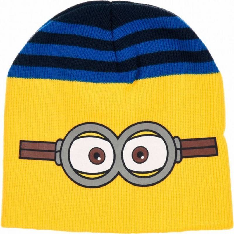 Despicable Me Beanie Minnions Jungen und Mädchen Mütze Kinder Original Minions Despicable Me Wintermütze Kindermütze Gelb Gr.52 + 54 von Despicable Me