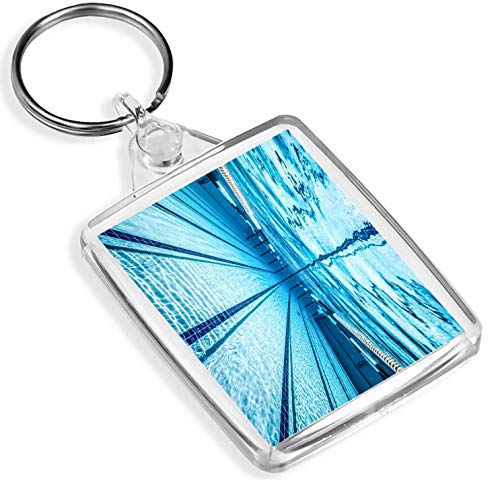 Destination Vinyl Keyrings Olympic Under Water Pool Keyring Sport Fun Schlüsselanhänger Gift # 15747 von Destination Vinyl Keyrings