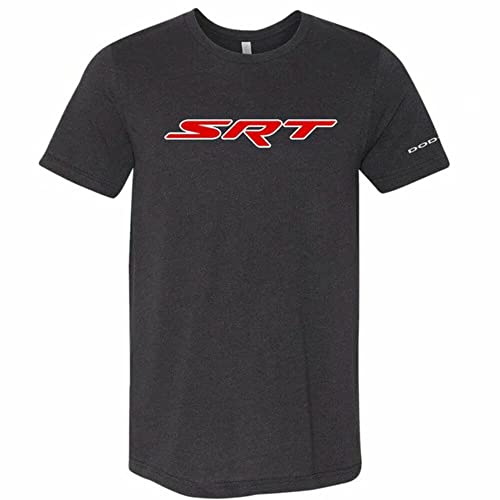 Dodge SRT Herren T-Shirt Supersoft Heather Black, Heather Black, XX-Large von Detroit Shirt Company