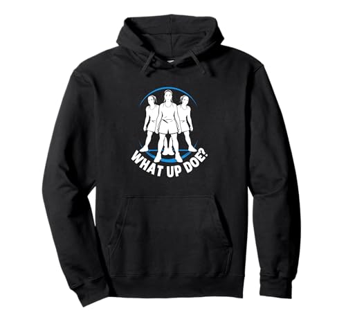 Mädchen Basketball What Up Doe | Vintage Detroit Michigan Pullover Hoodie von Detroit Soul: Area Code 313 Style