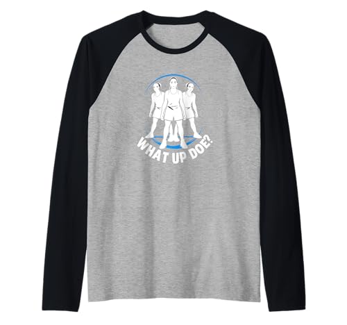 Mädchen Basketball What Up Doe | Vintage Detroit Michigan Raglan von Detroit Soul: Area Code 313 Style